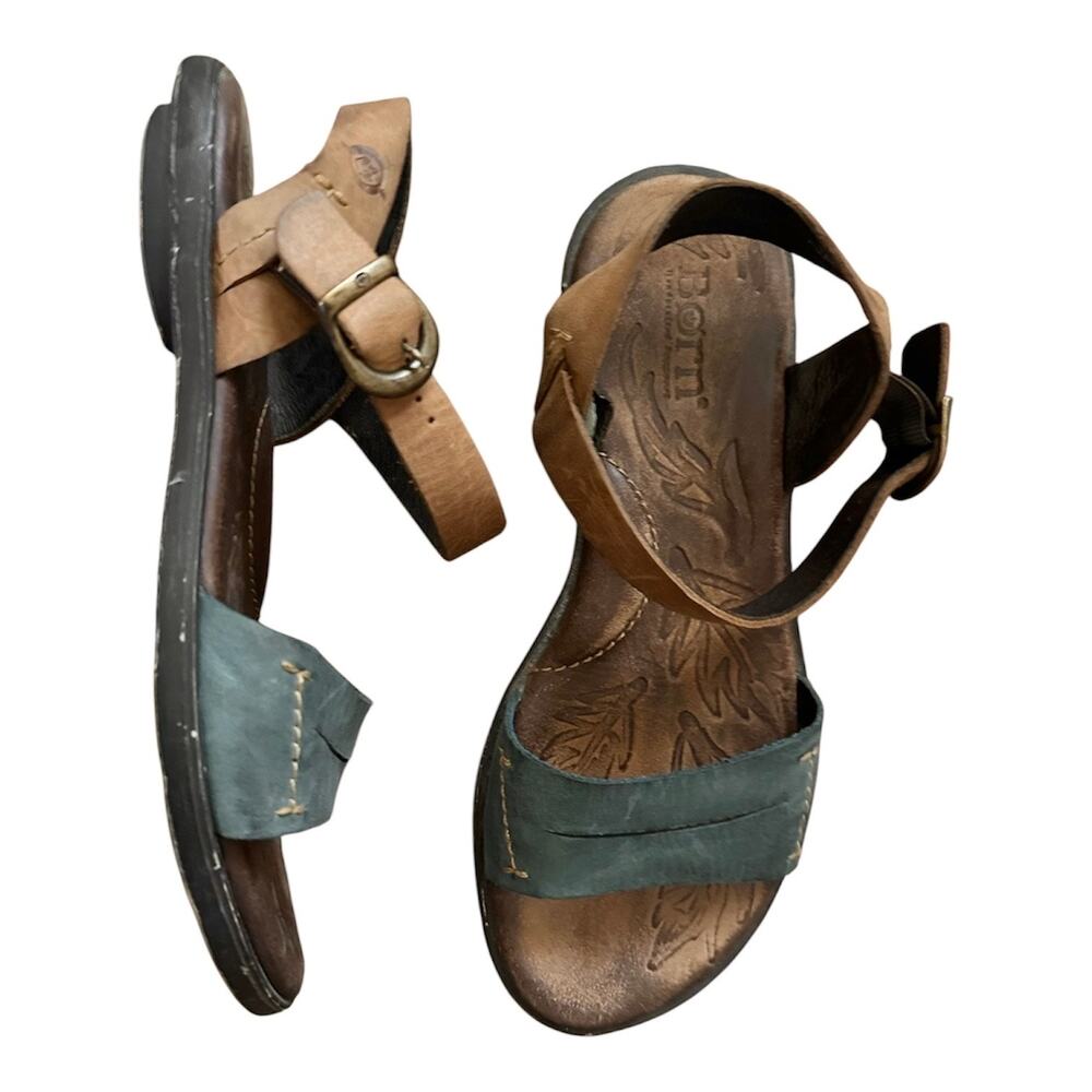 Born leather sandals hippie bohemian style shoes multicolor 6 børn comfort soft